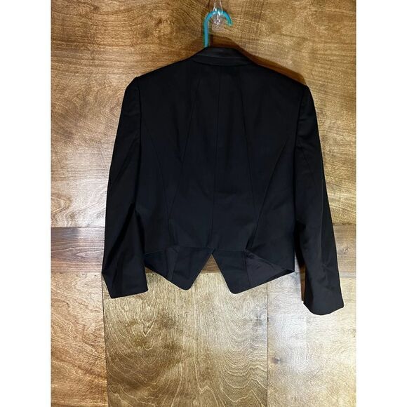 Ann‎ Taylor Collarless Black Blazer Size 4 - Picture 3 of 6